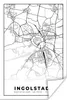 MuchoWow® Poster Ingolstadt - Karte - Stadtplan 120x180 cm Produktbild-Vorschau 1