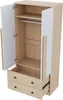Armoire à 2 portes et 2 tiroirs 70 x 170 x 40 cm Armoire à Voir les images du produit 9