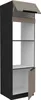 Einbauschrank LUNARA – Breite 60 cm, Dunkelbeige/Schwarz Produktbild-Vorschau 2