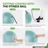 Tunturi Gymball 65 cm, benzina, anti scoppio Anteprima dell’immagine prodotto 9