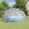 vidaXL Pool-Dome Transparent 592 x 590 x 275 cm PVC Produktbild-Vorschau 4