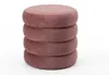 riess-ambiente Runder Polsterhocker VOGUE 40cm rosé Samt Produktbild-Vorschau 11