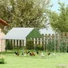 PawHut Hühnerstall Freilaufgehege aus Stahl, 3 x 4 x 1,95 m Produktbild-Vorschau 2