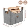 JOIEYOU 2X Sac en feutre pour le bois de chauffage Pliable Voir les images du produit 2