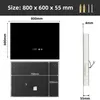 Badspiegel mit LED Beleuchtung Wandspiegel Antibeschlag, Produktbild-Vorschau 9
