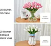 OKWISH Künstliche Tulpen Weiß 10 Stück ohne Vase – Produktbild-Vorschau 6