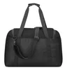 A black duffel bag is shown from the back against a white background. Produktbild-Vorschau