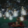 LED Solar Lichterkette Glühbirnen 4,5m Kunststoff Warmweiß Produktbild-Vorschau 7