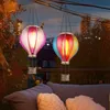 2er Set LED Solarleuchte, Heißluftballon, Feuer Effekt, H Produktbild-Vorschau 3