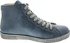 A side view of a blue high-top sneaker. Anteprima dell’immagine prodotto