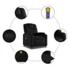 The Living Store Massagesessel Elektrisch Schwarz Produktbild-Vorschau 7