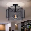 RGB LED Deckenleuchte, schwarz, rund, Käfig, D 40 cm Produktbild-Vorschau 5