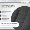 Lehátko Juskys Corsica - manšestrový poťah, ergonomické, Náhľad obrázku produktu 13