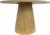 Tavolo da pranzo rotondo scandinavo 120 cm effetto legno Anteprima dell’immagine prodotto 3