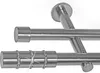 BASIT® Gardinenstange Set Edelstahl Look Metall Ø 19mm zur Produktbild-Vorschau 1