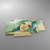Bild auf Leinwand - Leinwandbild - 4 Teile - Aquarell Frau Produktbild-Vorschau 2