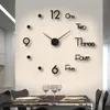 Bezrámové, dekorativní, tiché nástěnné hodiny do obývacího Náhled obrázku produktu 1