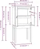 vidaXL Highboard Grey 60x40x120 cm Masivní borovicové dřevo Náhled obrázku produktu 7