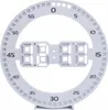 Verk 27451 LED digitální nástěnné hodiny 3D, bílé Náhled obrázku produktu 4