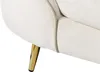 BELIANI Sofa welurowa beżowa 3 osobowa w stylu glamour Podgląd zdjęcia produktu 10