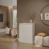 Kommode Vicco Claus Weiß 74 x 99.6 cm mit 2 Türen, Model Produktbild-Vorschau 3