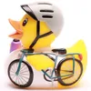Badeente Radrennfahrer weiß Vinyl 8 cm Produktbild-Vorschau 4