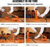 A collage of four images showing the assembly steps of a hydraulic pump. Anteprima dell’immagine prodotto