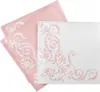 Airlaid Serviette Pomp in Rosa-Weiss, 40 x 40 cm, 50 Stück Produktbild-Vorschau 3