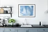 MuchoWow® Gerahmtes Poster Blau - Acrylfarbe - Gestaltung Produktbild-Vorschau 4