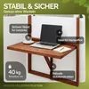 CASARIA®  Tavolo Pensile in Legno Acacia Resistente & Anteprima dell’immagine prodotto 4