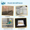 PawHut Cage à oiseaux sur pied, volière sur roulettes avec Voir les images du produit 3