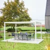 Pergola bioclimatica 3x4m in alluminio e acciaio, lamelle Anteprima dell’immagine prodotto 2