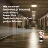 A hand spraying an air freshener in a long, empty hallway with doors on either side. Produktbild-Vorschau