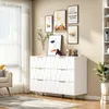 UnboxG Comò a 6 cassetti, bianco, credenza / armadio Anteprima dell’immagine prodotto 3