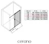 CERANO - Sprchový kout Santoro - pravá - 6 mm - černá Náhled obrázku produktu 4