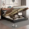 CDGlobal čalúnená posteľ 180x200cm s funkciou nabíjania Náhľad obrázku produktu 4
