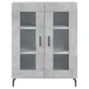 vidaXL Highboard Betongrau 69,5x34x180 cm Holzwerkstoff -  Produktbild-Vorschau 9