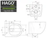 HAGO24 Spülrandloses Hänge-WC Keramik Nano-Beschichtung Produktbild-Vorschau 8