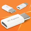 3x Micro USB Adapter  USB C Typ C Stecker wandelt USB 2.0 Produktbild-Vorschau 1