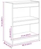 vidaXL Artisan dubová knihovna 60 x 30 x 72 cm materiál na Náhled obrázku produktu 7