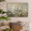 MuchoWow® - Leinwandbilder - Blumen - Weiß - Natur - Grau - Produktbild-Vorschau 2