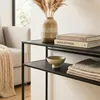 CALICOSY - Console en métal noir L112 cm - OLLI Voir les images du produit 5
