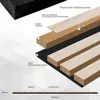 Akustikpaneel mit Holzfurnier in heller Eiche - 2700x600 mm Produktbild-Vorschau 5