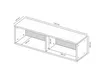 Wandregal Weiß 120x30x25cm – Hängeregal Modern Design, Produktbild-Vorschau 4