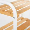 Relaxdays Regal, Bambus, Metall, Badezimmer, Flur, 2 Produktbild-Vorschau 7