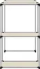 vidaXL Waschmaschinenregal Creme 87x55x90,5 cm Eisen Produktbild-Vorschau 4