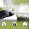 Baumwolle Bettwäsche Set 135x200 cm 80x80 cm Grau Grün Produktbild-Vorschau 4