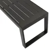 DEGAMO Gartenbank Hockerbank RIVA 3-sitzer, Aluminium Produktbild-Vorschau 3