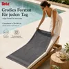 Drap de douche Premium anthracite 70 x 140 cm de Betz Voir les images du produit 3