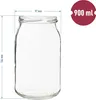 8x Einmachgläser 900 ml mit Schraubdeckel TO 82 – große Produktbild-Vorschau 4